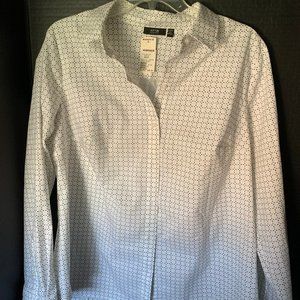 Apt 9 Size OX NWT Shirt White Black Accents